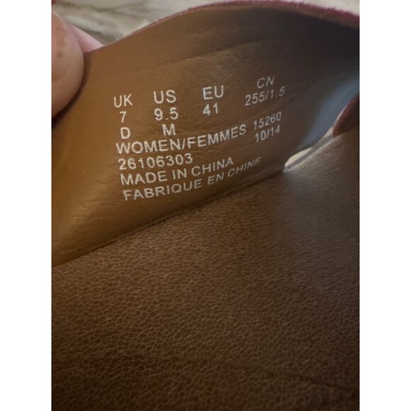 Clarks Collection Womens Pink Cork Wedge Sandals Size 9.5M Comfort - Picture 5 of 6